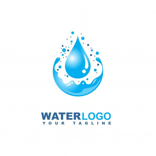 the water logo is clean and ready to be used as a company or for other businesses