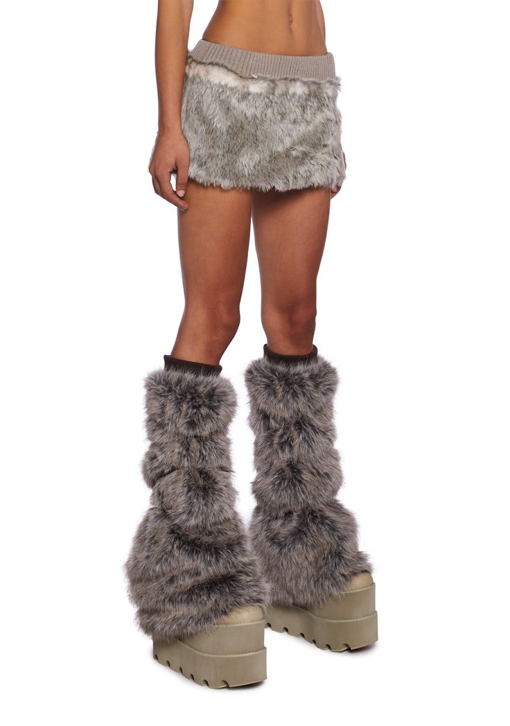 Fur Skirt Outfit, Fur Mini Skirt, Rave Shoes, Fur Skirt, Goth Shoes, Fur Top, Romantic Outfit, Pride Outfit, Cowgirl Outfits