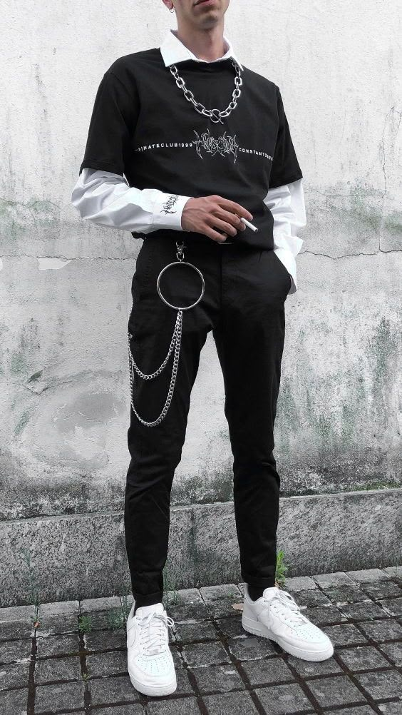 Macho Moda - Blog de Moda Masculina: O que é um E-BOY??? Entenda essa NOVA FEBRE de Estilo entre os Jovens E Boy Style, E Boy Outfits, Men Hipster, Grunge Outfits Men, Aesthetic Grunge Outfit, Mens Trendy Outfits, E Boy, Indie Outfits, Streetwear Men Outfits