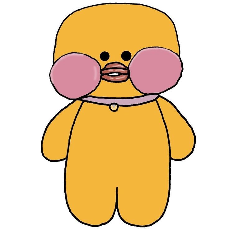 a yellow teddy bear with pink gums on its nose