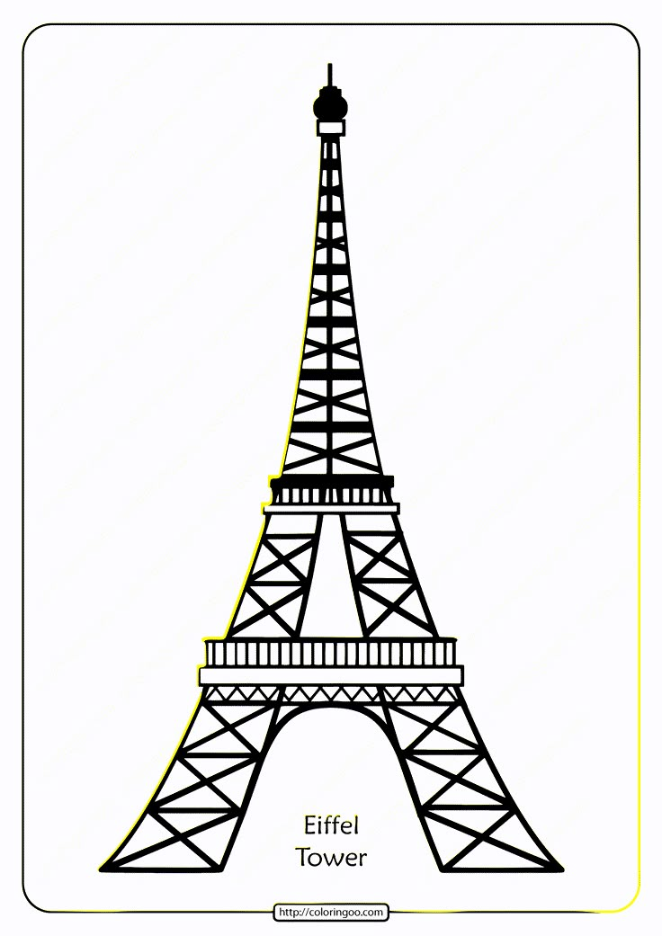 the eiffel tower in black and white with text that reads, eiffel tower