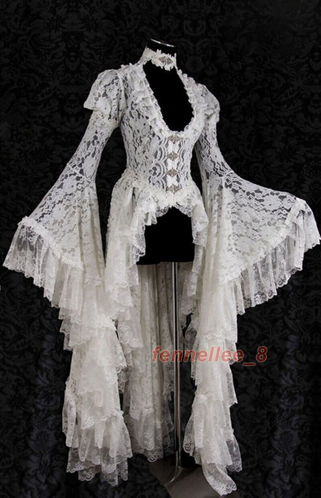 Victorian Ball, White Goth, Medieval Woman, Victorian Costume, Flare Sleeve Dress, Victorian Women, Fashion Inspiration Design, Goth Outfits, Bohemian Dress