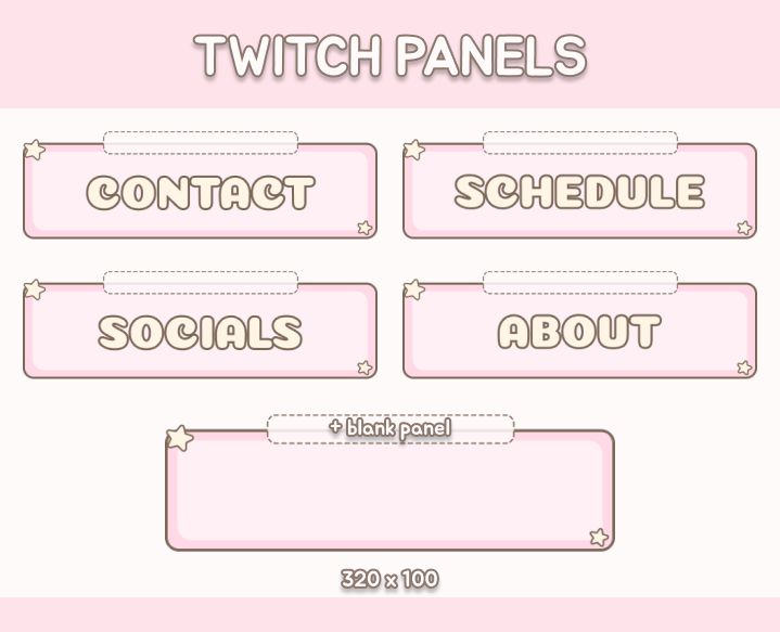 some pink labels with words on them that say,'t witch panels contact schedule about