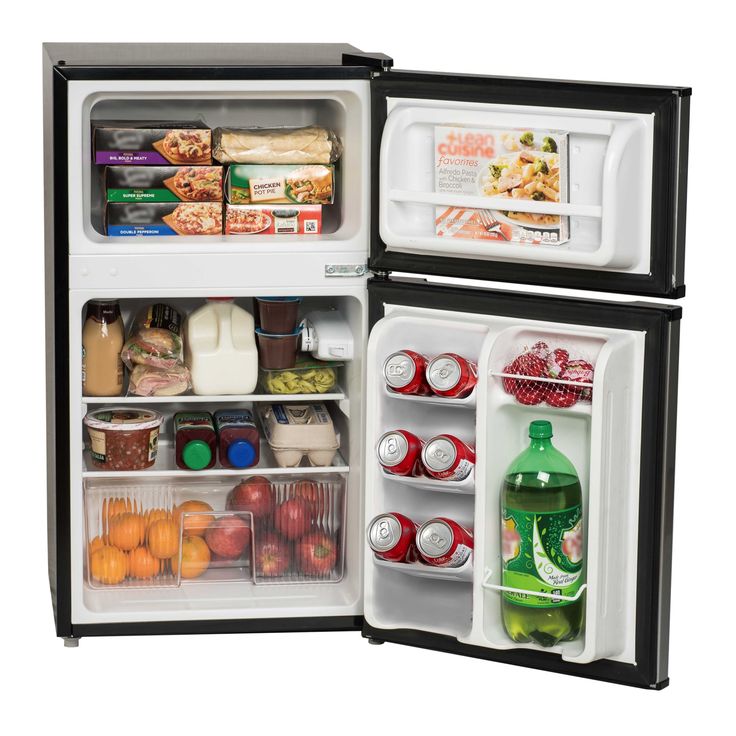 an open refrigerator filled with lots of food