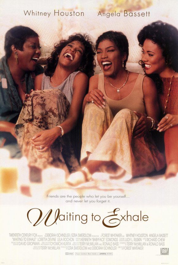 the movie waiting to exhale is shown with four women laughing and looking at each other