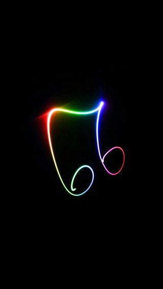 an image of neon lights in the dark with one light shining on it's side