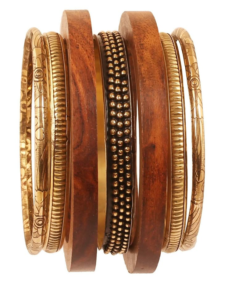 PRICES MAY VARY. Touchstone Indian Bollywood Handcrafted Pretty Assorted Pattern Designer Jewelry Brass And Wooden Xtra Large Bangle Bracelets Set of 7 In Antique Gold And Natural Tones For Women. SIZE : X LARGE. Indian 2-12. Inner Diameter 2.75 Inches or 7 cm. Please check against old Bangle before ordering to avoid disappointment PLEASE CHECK SIZE / DIAMETER OF OLD BANGLE (AND COMPARE) BEFORE ORDERING TO AVOID DISAPPOINTMENT. We offer many sizes from the smallest to the largest including child African Bangles, Wooden Bangle Bracelet, Earthy Jewelry, The Bangles, Bangle Bracelet Set, Bracelets Set, Dope Jewelry, Boho Accessories, Indian Bollywood