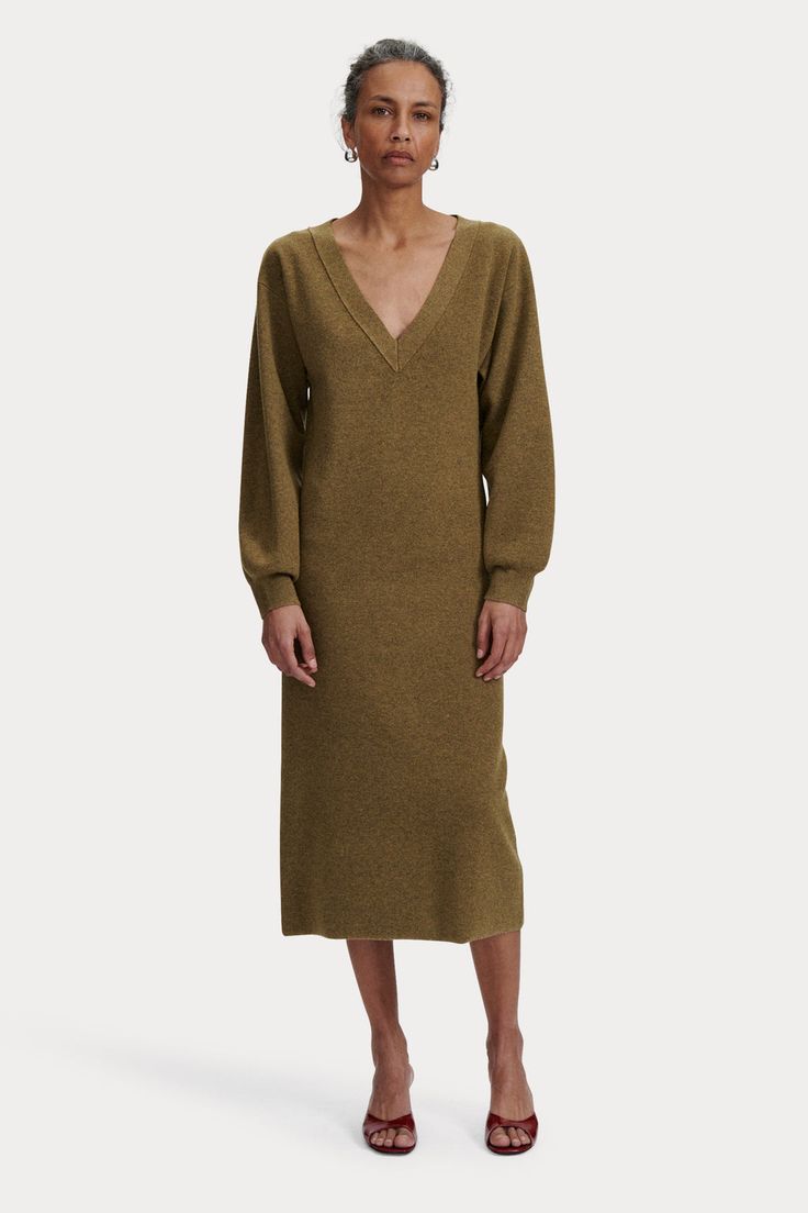 Sleet Dress Voluminous Sleeves, Fall Dress, Rachel Comey, Mid Dresses, Knit Midi, Knit Midi Dress, Fall Dresses, Labour Day, Dresses For Sale