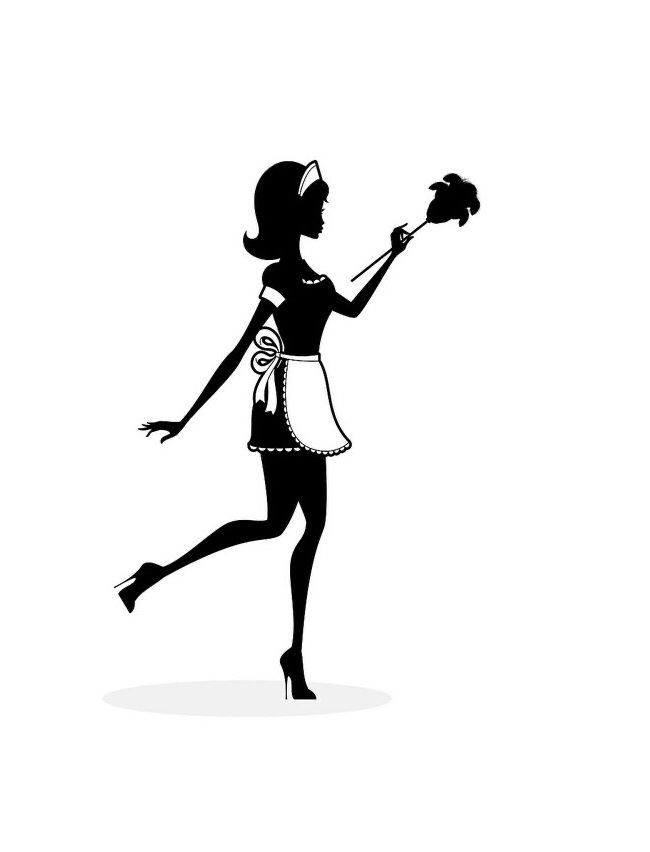 a black and white silhouette of a girl holding a flower