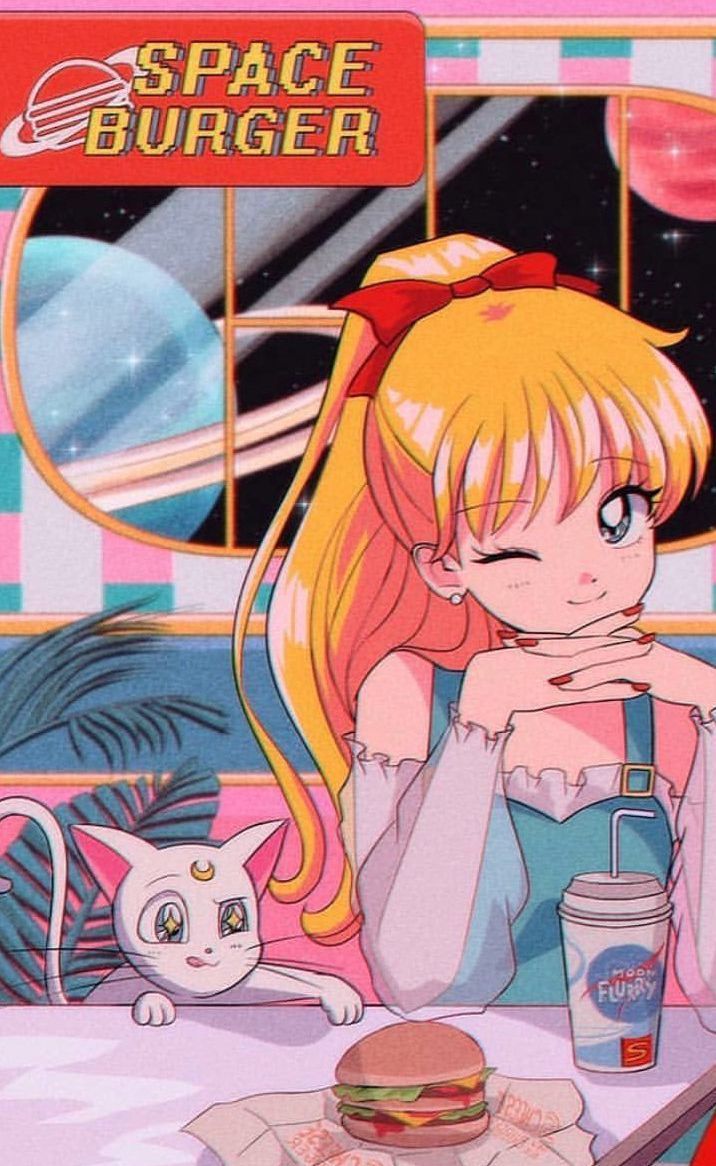 #drawings aesthetic 90s Arte Sailor Moon, Sailor Venus, Sailor Mars ...