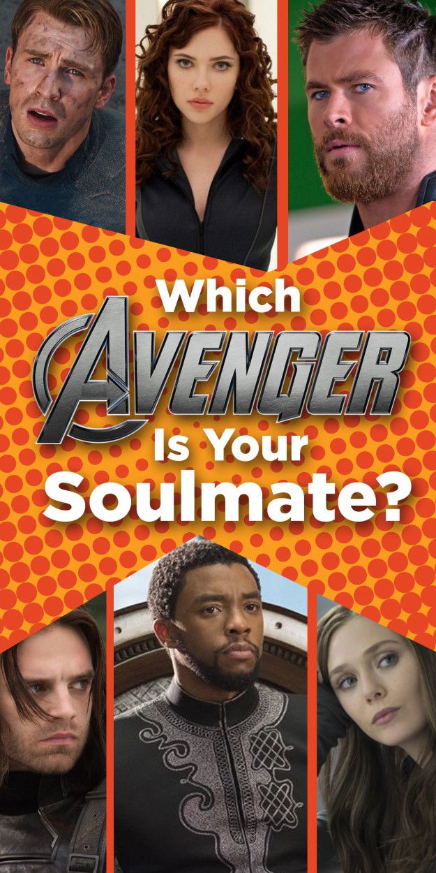 the avengers movie poster for which character is your soulmate? with many different faces