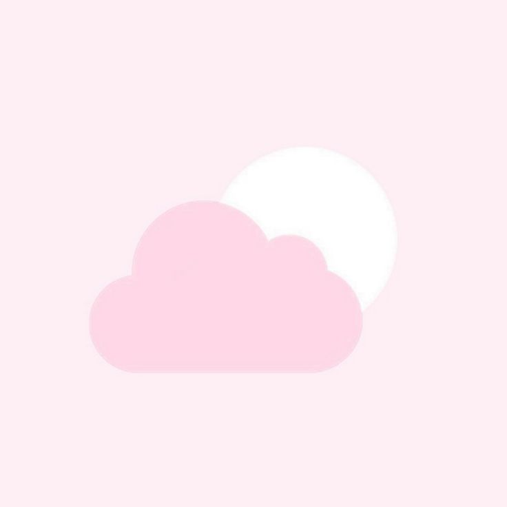 a pink cloud with two white clouds in the sky