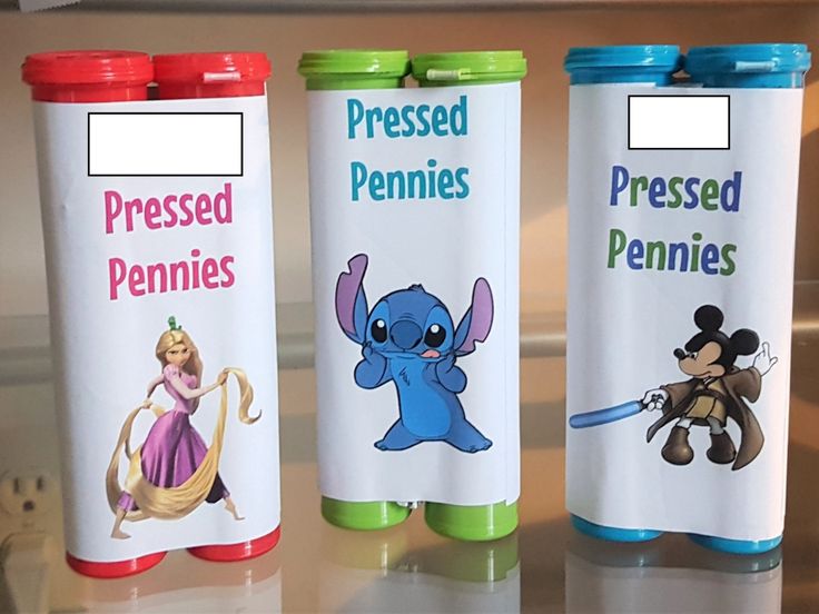 three children's pencils with disney characters on them