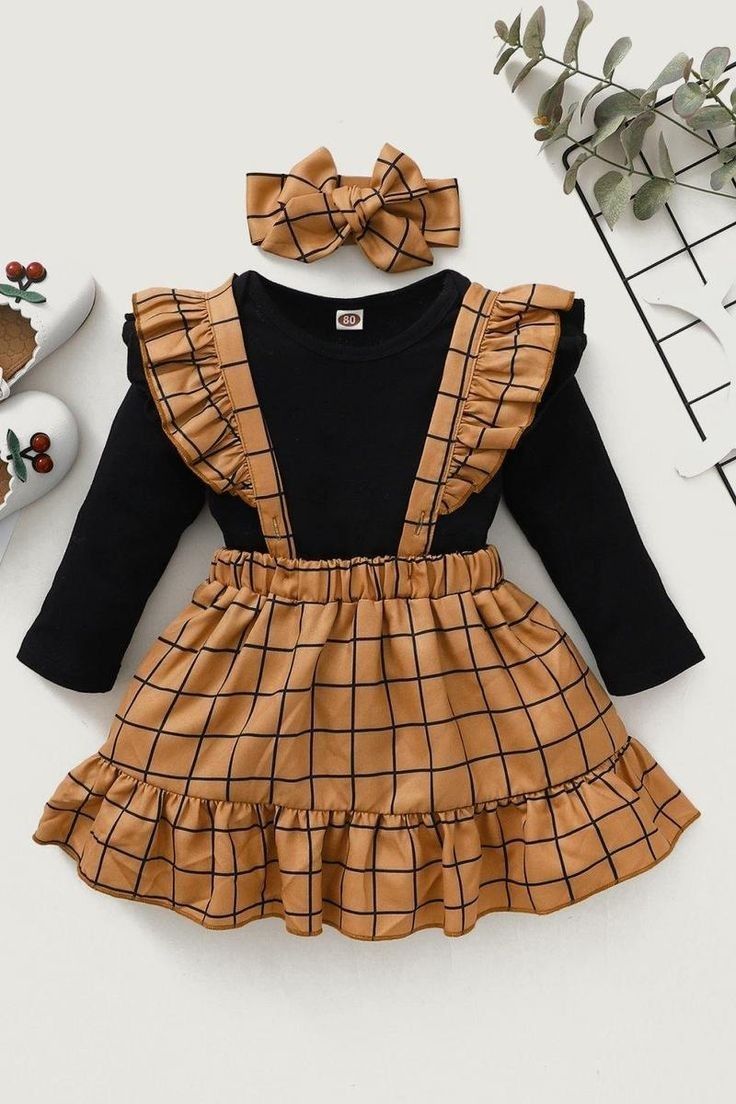 Pinafore Skirt, Long Sleeve Onesie, Spring And Autumn, Strap Dress, Girl Top