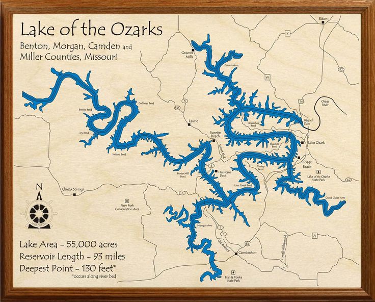 Lake Of The Ozarks Printable Map