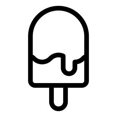 an ice cream icon on a white background