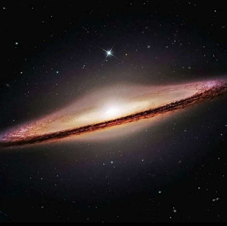 the andromidus galaxy is seen in this artist's rendering from nasa