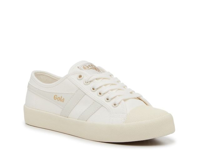 Gola Coaster Sneaker - Women's Casual Cream Sneakers With Rubber Toe Cap, Casual Spring Sneakers With Rubber Toe Cap, Gola Shoes, Baskets Gola Femme, Gola Velcro Sneakers, Gola Classics Sneakers, Gola Trainers, Company Dinner, Hush Puppies