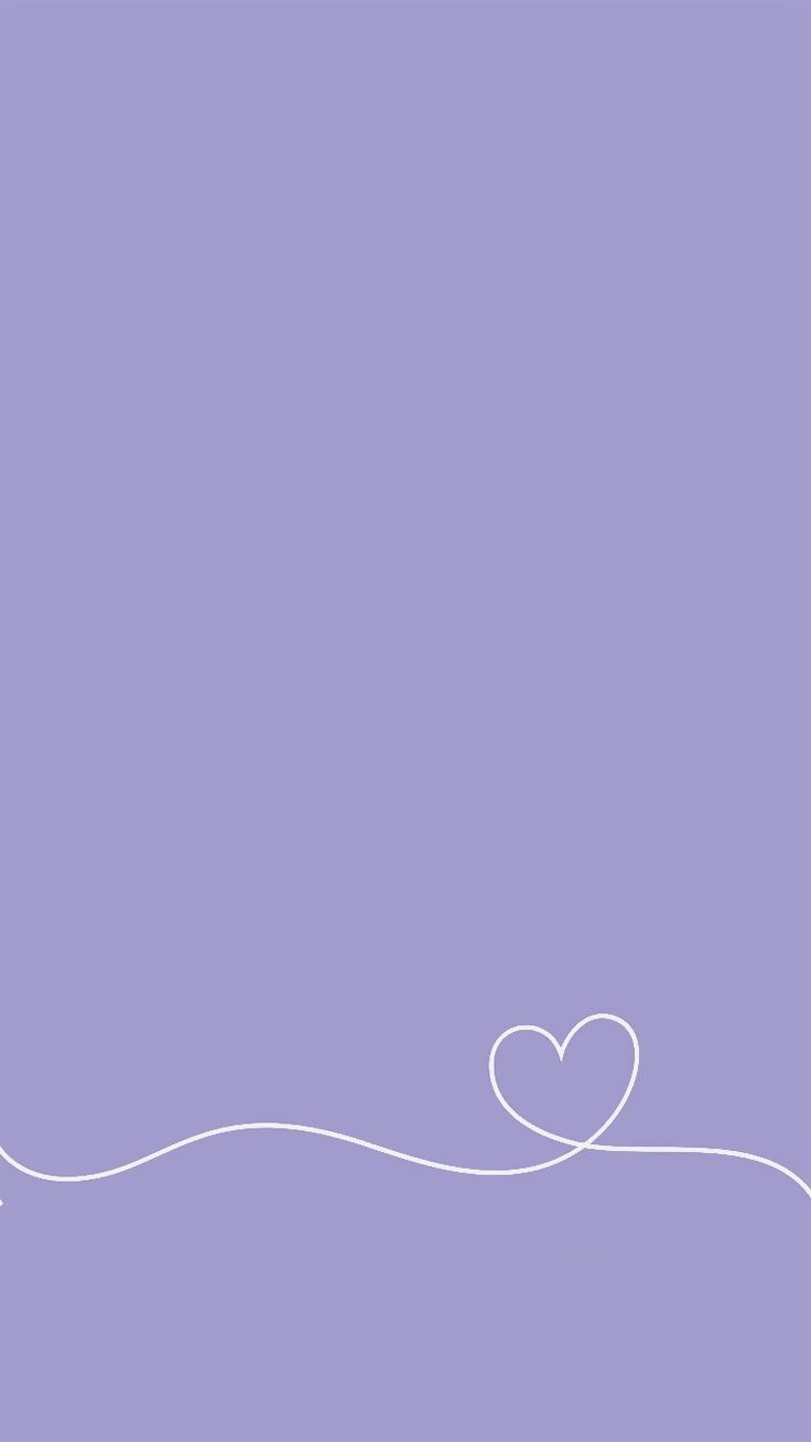 a white heart on a purple background