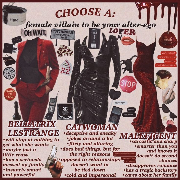 is crying in class punk rock? on Instagram: “— 🥀��┇Choose a female villain to be your alter ego! 🌚┇follower count: 1962 🍄┇01.11.19┇09:35 pm — hey guys! i have such a conflict over…” Villian Asthetic Female, Female Villain Outfit, Villain Era Outfits, Alter Ego Ideas, Entering My Villain Era Aesthetic, How To Enter Your Villain Era, Female Villain Aesthetic, Villian Era Asthetic, Punk Rock Aesthetic Outfits