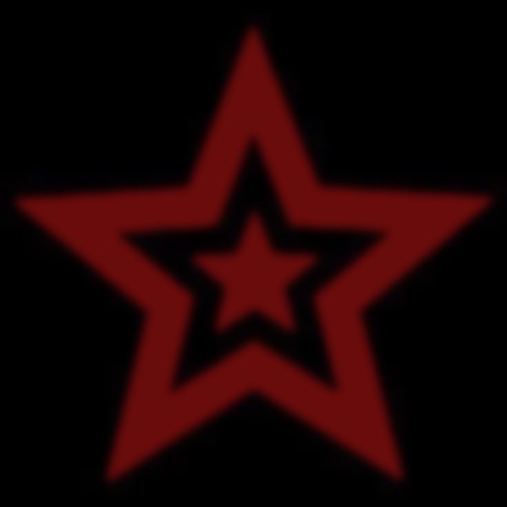 a red star on a black background