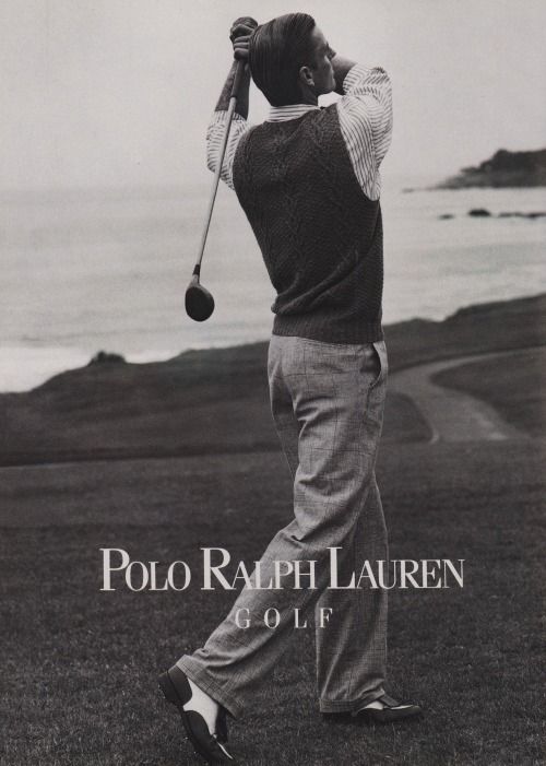 PRL Golf Ralph Lauren Ad Campaigns, Ralph Lauren Ad, Ralph Lauren Ads, Ralph Lauren Aesthetic, Ralph Lauren Golf, Timeless Outfits, Richard Gere, Poster Drawing, Ralph Lauren Style