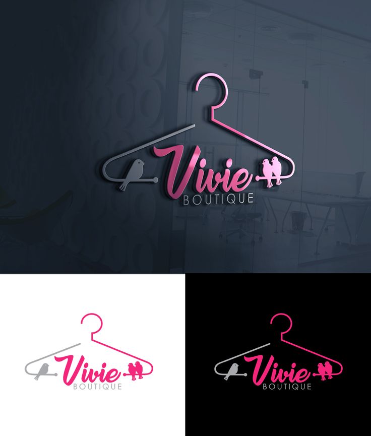 a logo for a clothing store called vivie boutique, which is located in the city of