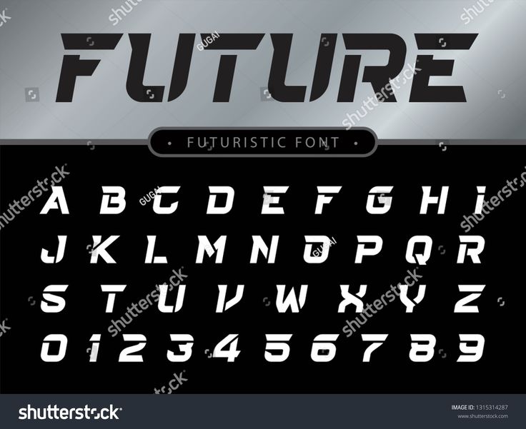 the futuristic font and numbers set is shown in this image, it appears to be made from