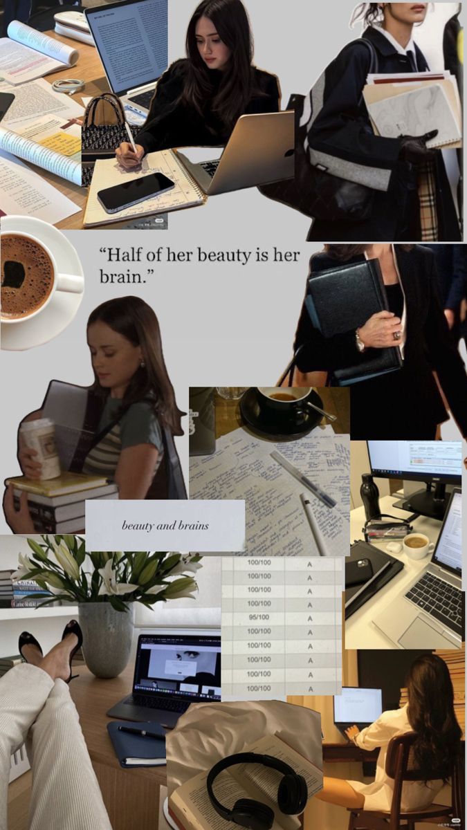 a collage of photos with people working on laptops and writing in notebooks