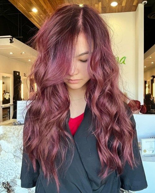 Light Plum Hair Color Light Plum Hair Color, Light Plum Hair, Plum Hair Color Ideas, Plum Hair Color, Hair Color Plum, Plum Hair, Cute Styles, Rose Gold Hair, Hair Stuff