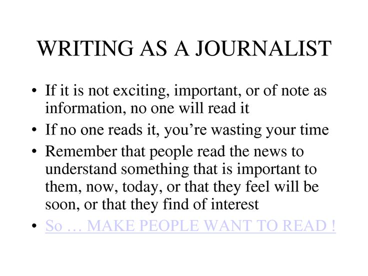 an article about writing as a journalist is shown in the bottom right corner of this page