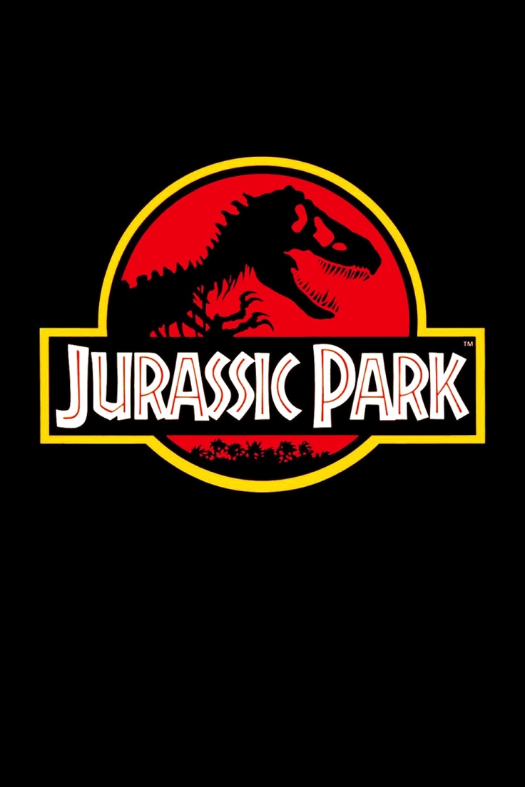 the logo for the dinosaur park, which is located in front of a black background