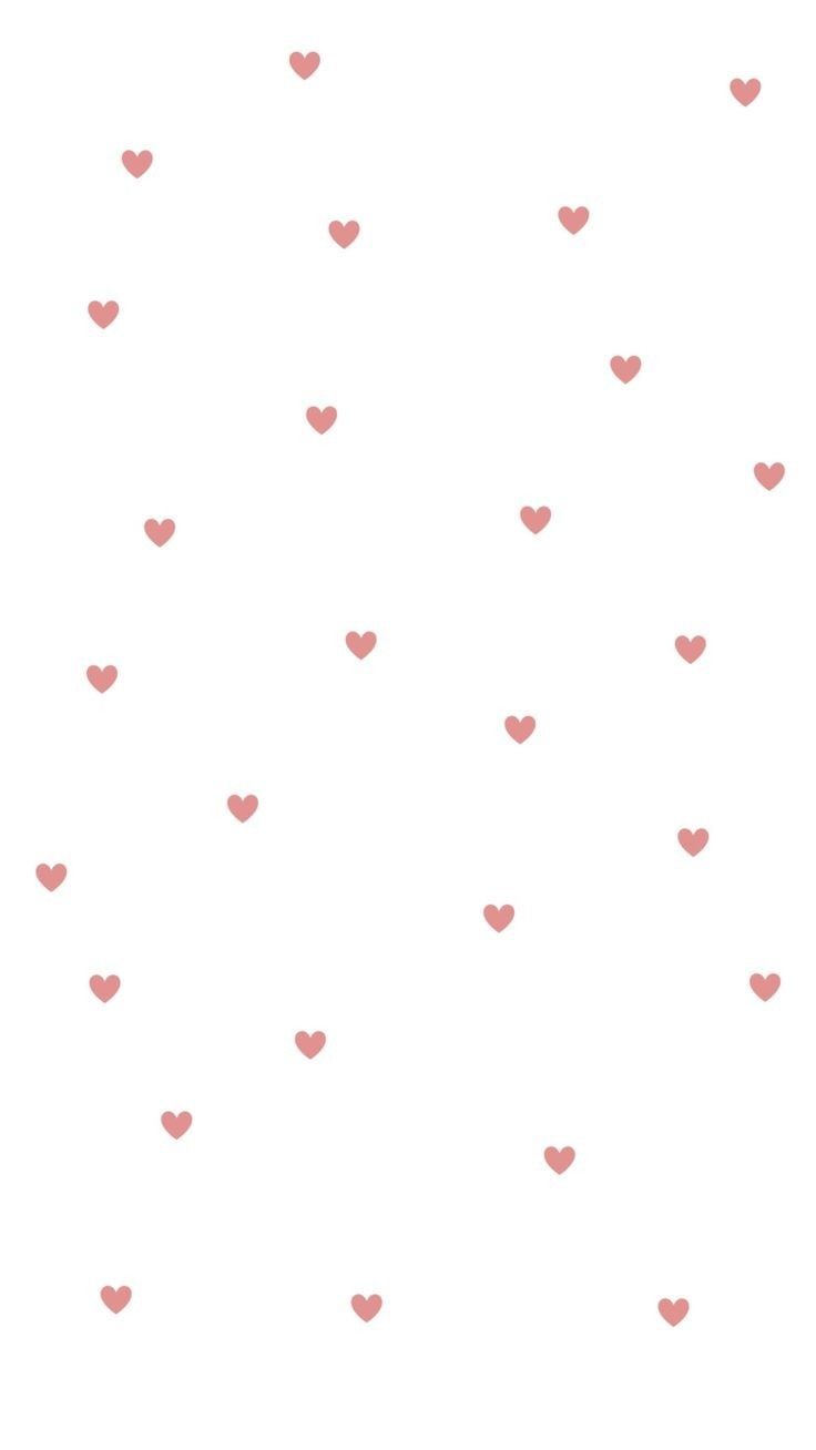 a white background with pink hearts on it