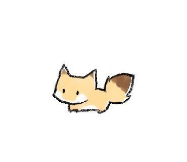 an image of a cartoon fox on a white background