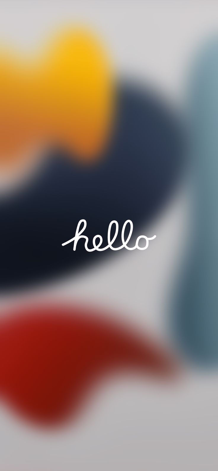 a blurry photo with the word hello on it