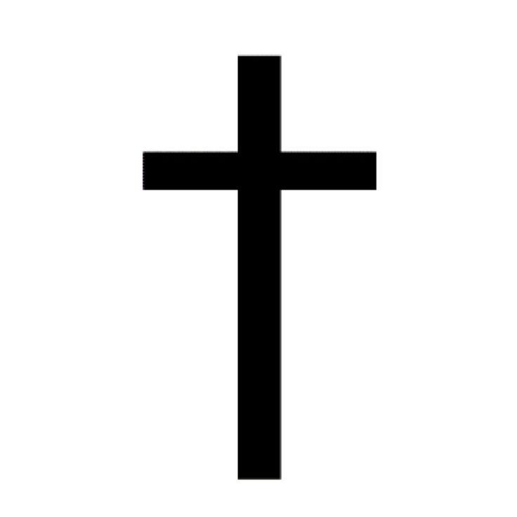 a black and white photo of a cross