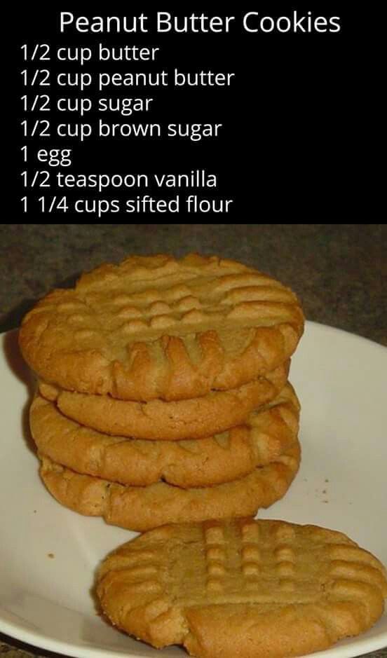 three peanut butter cookies on a white plate with instructions for how to make them in the microwave