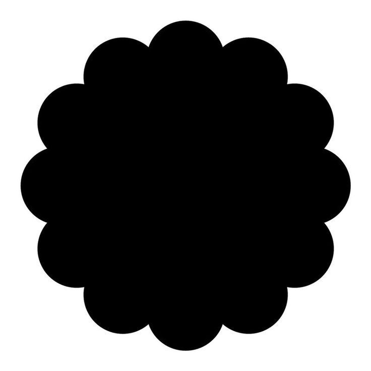 a black and white silhouette of a flower