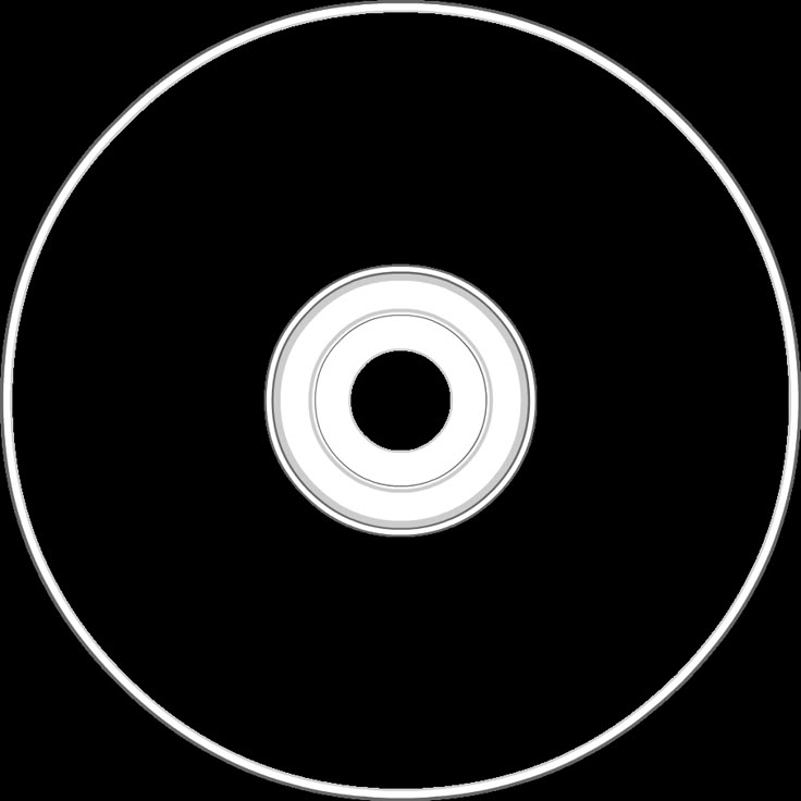 a drawing of a cd disc with an empty space for the disk to be drawn