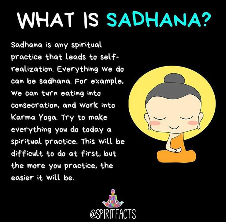 an image of buddha saying what is sadhanaa?