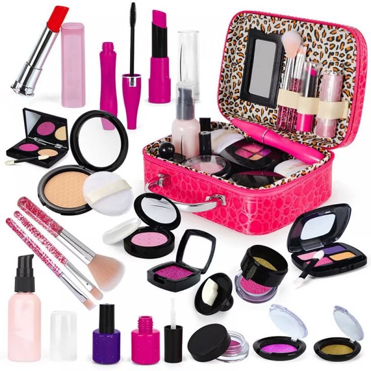 Arrives by Fri, Nov 18 Buy Miyanuby 21PCS Makeup Set Toys Kids Toys Girls Toys 8-10 Years Old Toys for 9 Year Old Girls Kid Toys Gifts for Girls First Birthday Gifts for Girls Makeup Set Bath Toys for Kids Ages 4-8 at Walmart.com Girls Makeup Set, Make Up Kits, Pretend Makeup, Makeup Toys, Play Makeup, Makeup Kit For Kids, Lipstick Nails, Cosmetic Kit, Kids Pretend Play