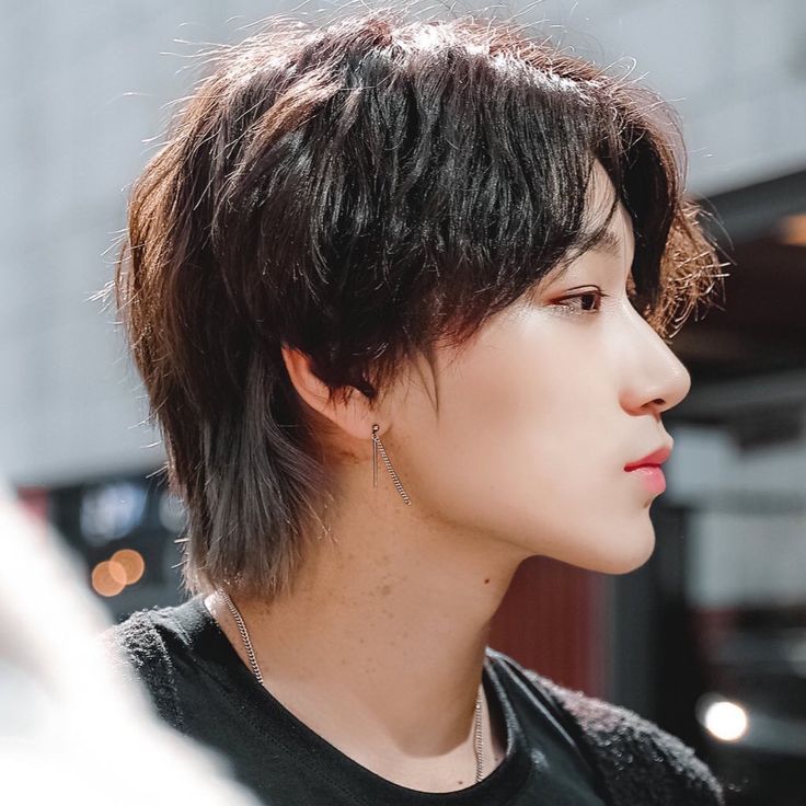 Model Face Side Profile, Art Reference Photos Faces Side Profile, Ateez Reference Photos, Side Portrait Drawing Reference, Side Profile Hair Male, Male Hair Reference Side View, Profile View Face, Side View Reference Photo, Male Hair Side View