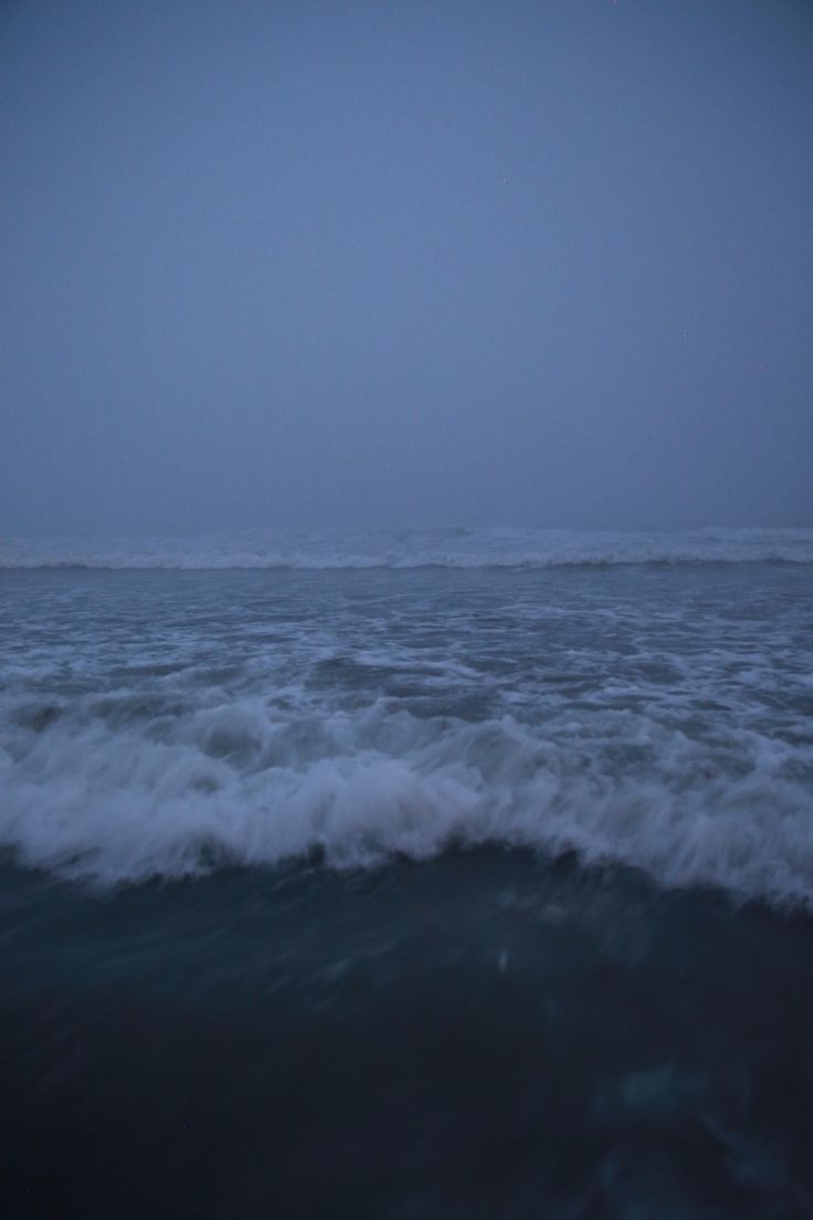 the ocean is very choppy at night