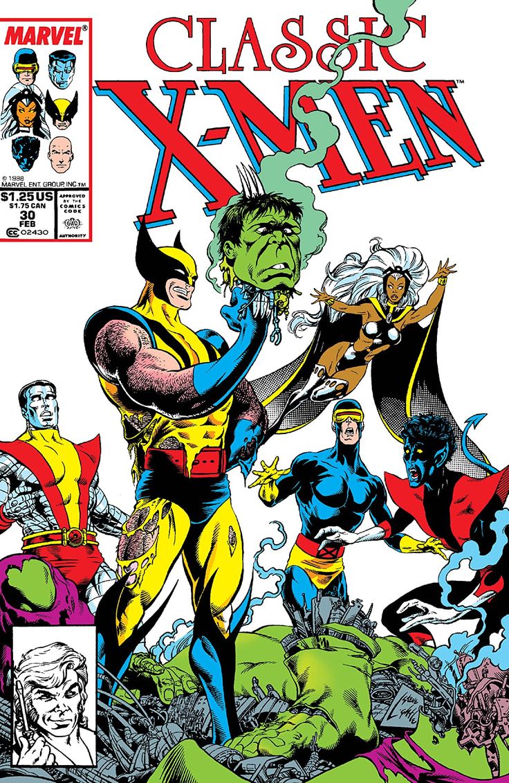 the cover to classic x - men comic book