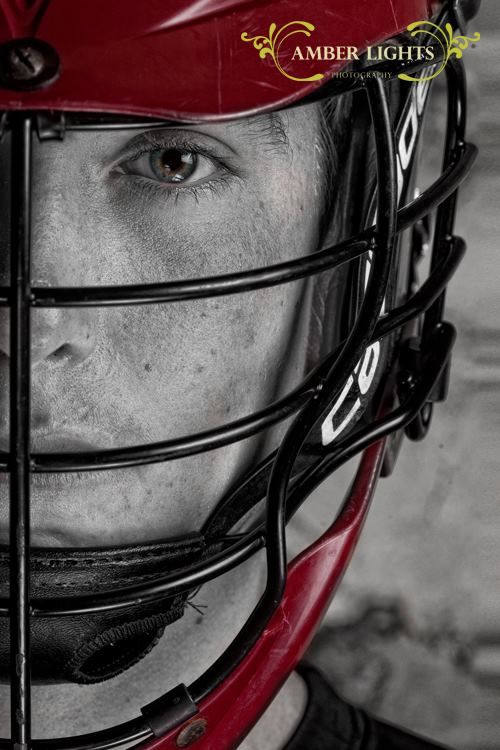 a close up of a person wearing a helmet with the words amber lights on it