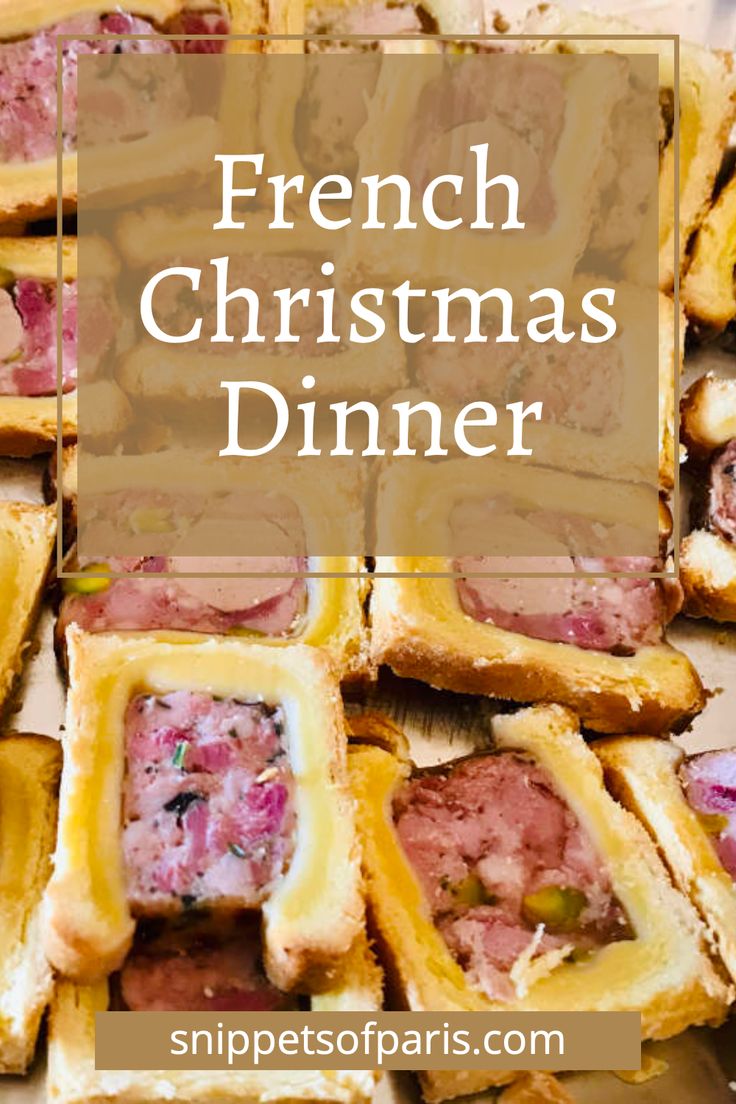 french christmas dinner with ham and cheese