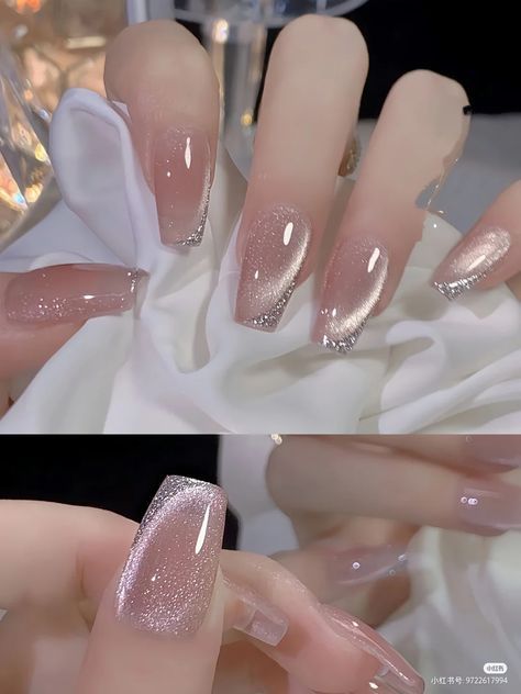 Gel X Douyin Nails, Chinese Douyin Nails, Chinese Nail Art Douyin, Pink Douyin Nails, Red Douyin Nails, Chinese Nails Designs, Nail Douyin, Chinese Nails, Douyin Nails