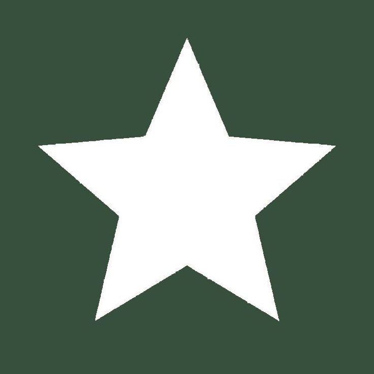 a white star on a green background