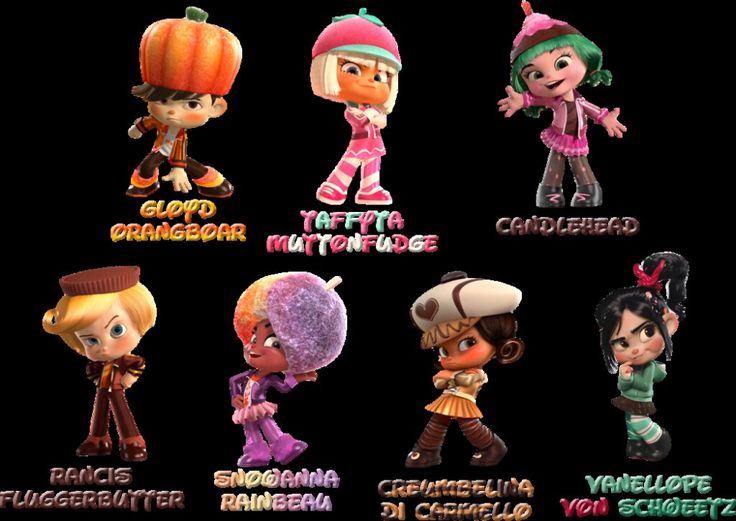 Sugar Rush Speedway characters | Wreck it ralph, Sugar rush, Halloween ...