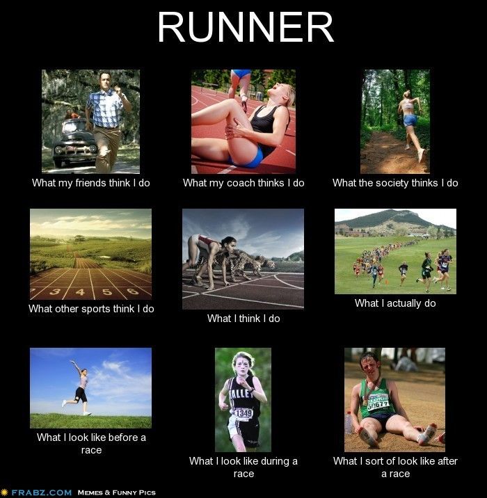 a poster with pictures of people running and what they think is the best way to do it